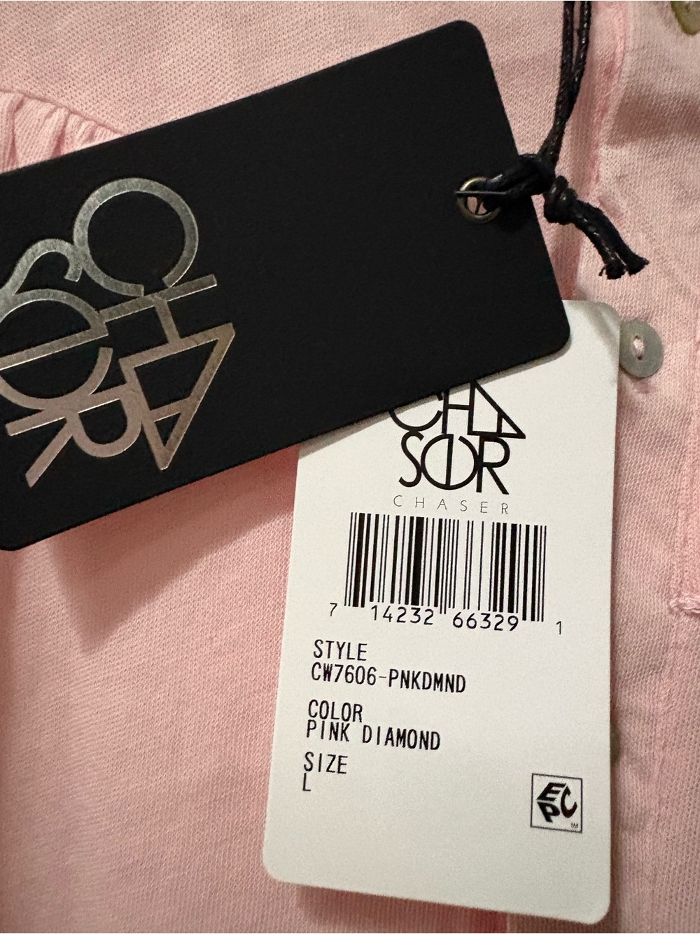 Chaser Pale Pink Ruffle Button-Down Top - Picture 5 of 12